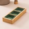 Bambu e madeira Creative Hot Pot Shop Tableware Dinner Plate for Hot Pot Vegetable Tray Jiugongge Plate Platter Set