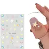 Adesivos de Unha Infantis, Adesivos de Nail Art Não Tóxicos para Meninas, Arco-Íris Dopamina 2026 Novos Autoadesivos Decorações Sem Cozimento