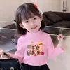 Y2020# camiseta de manga larga de terciopelo estilo extranjero para niñas otoño e invierno nueva roja para bebé servicio de Año Nuevo camiseta base