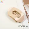Qiyue 2026 Modelo Nuevo Pinza para el Cabello de PC con Pintura en Spray UV de Alta Gama, Pinza de Garra Grande para Recogido en la Parte Trasera de la Cabeza, Accesorio para el Cabello Tipo Pinza de Tiburón para Mujeres
