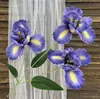 Arreglo Floral Artificial de Flor de Iris de Alice de 3 Cabezas Transfronterizo Arreglo Floral para Boda Guía de Camino Flor de Seda Decoración Suave para Hogar Hotel