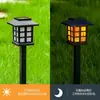 Luces Solares Transfronterizas, Luces para Césped de Exterior, Luces de Llama para Casa Pequeña, Luces Parpadeantes de Llama para Patio Villa Jardín