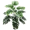 Planta Artificial Escandinava Hoja de Tortuga en Maceta Paisajismo de Sala de Estar Interior Plantas Verdes Falsas Adornos de Pie Plantas Pegadas Decorativas