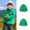 Roupas Infantis Balabala Jaqueta de Penas Infantil para Meninos e Meninas, Casaco de Inverno Três-Resistente para Bebê, Espessado e Quente, Gola Alta, Moderno e Legal