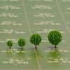 Material para Maquetas de Construcción Árbol de Paisaje Árbol para Maquetas de Planificación Árbol de Navidad Árbol de Bola Verde