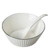 Fabricante de Cerámica Venta al por Mayor Hotel Restaurante Juego de Vajilla Simple Moderno Porcelana Fina Color Bajo Cubierta Tazón de Arroz y Juego de Plato