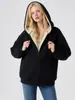 Nuevo Sudadera con Capucha Cardigan Casual de Lana de Cordero Sólido Retro para Hombre Invierno Más Terciopelo Versátil Superior Chaqueta
