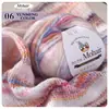 Hilo de Lana de Alpaca de Colores Yundou, Bola de Hilo Teñido en Degradado, Hilo Grueso Medio para Tejer a Mano Chal Abrigo DIY, Exclusivamente para Comercio Exterior