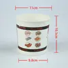 Taza Desechable de Papel para Oden Comercial Engrosada Antifugas Aceite Picante Caliente Brochetas Bolas Taza de Empaque