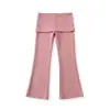Pantalones acampanados de tobillo de moda, nueva colección de otoño, alta elasticidad, ajustados al cuerpo, adecuados para deportes, fitness, yoga, correr y uso casual