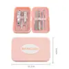 Caja de Plástico Belleza Manicura Set de 7 Piezas Cortaúñas Cuidado Cortaúñas Tijeras para Uñas Herramientas Se Puede Personalizar con Logo
