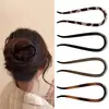 Novo Grampo de Cabelo em Forma de U Estilo Chinês para Mulheres 2025 Novo Grampo Elegante para a Parte de Trás da Cabeça, Grampo com Cabeça de Bola, Pente Grampo