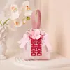 Caja de Dulces para Boda 2026, Bolsa de Regalo de Alta Gama para Boda y Compromiso, Personalización de Bolsa de Regalo de Dulces sin Plegar