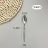 Juego de cubiertos de acero inoxidable 304 para ballet, cuchillo, tenedor y cuchara, cuchillo y tenedor de acero inoxidable 304 con mango puntiagudo para bistec de hotel, cuchara creativa para postre de restaurante