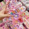Mini cabeza de princesa en caja pinza pequeña de agarre flequillo pinza frente horquilla rota banda de goma para niños no lastima anillo para el pulgar venta al por mayor