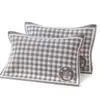 Toalla de Almohada Grande Algodón Par Tres Capas Gasa Adulto Cabeza de Almohada Pañuelo de Cabeza Remate Absorbente de Sudor Parejas Estilo Europeo Toalla de Almohada