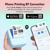 Impresora térmica portátil, inalámbrica y pequeña con Bluetooth para fotos, etiquetas transfronterizas, mini impresora de bolsillo para estudiantes, etiqueta con título incorrecto