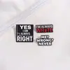 Broche de metal con letra de dibujos animados europeos y americanos, accesorio Joker creativo para ropa y bolsos, venta al por mayor