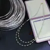 Accesorios DIY, cuentas de sésamo de plata de ley S925, cuentas espaciadoras, collar de cielo estrellado con perlas, pulsera, materiales para abalorios para manualidades hechas a mano