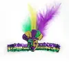 Fiesta de Disfraces Carnaval Nueva Diadema de Lentejuelas Accesorios para el Cabello de Plumas Diadema Sombrerería Salvaje Fabricante Venta al por Mayor