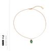 Moda Ins Europeia e Americana Transfronteiriça Retro Popular Venda Quente Colar Joias Malachite Latão Galvanizado Zircônio 18K Colar