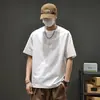 Camiseta Masculina de Manga Curta Patchwork Nova de Verão Estilo Coreano Cor Sólida Jovem Casual Meia Manga Camada Base Top Simples Tendência