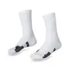 Meias longas masculinas de algodão puro, meias de cano alto da moda, absorventes de suor, espessadas, cano médio, cano alto, cor doce, meias esportivas de treinamento de verão