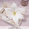 Cabeza de Flor de Lirio de Película Simulada Decoración de Paisajismo para Hogar Salón de Bodas Fila de Flores con Flores Artificiales Accesorios de Fotografía