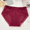 Nueva Selección de Bragas de Malla con Lazos para Mujer, Transpirables y Dulces, Braguitas de Encaje Calado de Cintura Media