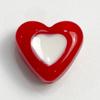Corazón de durazno goteando aceite color macaron pulsera diy accesorios con cuentas material llavero de corazón perforado acrílico color sólido
