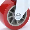 Rueda universal de poliuretano núcleo de hierro rueda PU 2.5 pulgadas castor rueda para carrito de remolque de carga industrial rueda pequeña para refrigerador