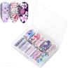 Japonês Nova Nail Art Flor Estrela Série Papel de Transferência Cyber Celebrante Adesivo de Unhas Flor Laser Estrela Decoração de Papel