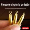 10 peças de chumbo corrido pingente deslizante chumbo pingente deslizante com anel chumbo bala pingente de cobre linha externa chumbo mosca pingente linha de pesca linha de material grande conjunto de acessórios
