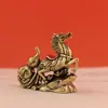 Cabaça de Latão Yuanbao Cavalo para o Sucesso Signos do Zodíaco Enfeites Mesa de Escritório Obra de Arte Criativa Enfeites Decorativos de Latão