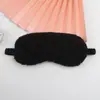 Mascarilla para Ojos, Mascarilla de Felpa Linda para Ojos, Mascarilla Negra para Dormir en Viajes o Descansos, Mascarilla con Banda Elástica para Ojos, Regalo para Niñas