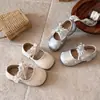 Zapatos de Princesa Cerrados para Niñas 2026 Primavera y Otoño Nuevos Modernos Versátiles Casuales con Lazo de Encaje Zapatos de Princesa