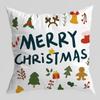 Funda de almohada de regalo de Navidad con diseño de Papá Noel, árbol y reno, funda de almohada para el hogar, sofá, coche