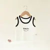 Chaleco Delgado de Modal para Bebé en Verano Top Protector de Vientre Camiseta Interior sin Mangas para Recién Nacido Ropa de Bebé de Dibujos Animados