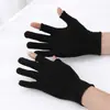 Guantes Finos de Nylon para el Sol de Dos y Tres Dedos para Protección al Recoger, Guantes de Protección Laboral para Empaque y Clasificación para Hombres y Mujeres