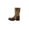 Nuevas Botas Vaqueras Western Patchwork Vintage 2026 para Mujer, Botas de Pierna Ancha Convertibles con Tacón Grueso y Punta Cuadrada
