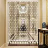 Cortina de Cuentas de Cristal para Separador de Sala de Estar, Entrada, Dormitorio, Baño, Cortina para Puerta sin Taladro, Decoración del Hogar Estilo Europeo, Cortina para Pasillo