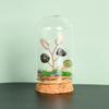 Cristal natural original con cubierta de vidrio, micropaisaje, árbol de cristal, regalo científico popular para niños, adornos de decoración para el hogar.