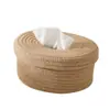Caja de Pañuelos Estilo Nórdico Creativo Caja de Servilletas de Papel Simple Japonesa Ovalada Hogar Sala de Estar Mesa de Comedor Caja de Almacenamiento de Servilletas