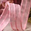 Cinta coreana DIY moño Accesorios para el cabello Adorno para ropa Sombrero Paquete de flores Accesorios Punto de salto Borde grueso Red Cinturón hueco