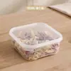 Caixa de Armazenamento de Carne para Freezer de Geladeira, Compartimento de Separação de Alimentos de Grau Alimentício, Caixa Congeladora Selada à Prova de Odor para Sorvete