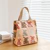 Bolsa de lona de estilo japonés, bolsa de almuerzo portátil, bolsa de momia, bolsa de almuerzo ins, bolsa de almuerzo de estilo occidental de moda para trabajadores de oficina
