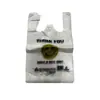 ¡Guau, Bolsas de Plástico Desechables Hechas a Medida para Empaque de Alimentos, Bolsas de Tote Convenientes, Bolsas Transparentes Tipo Chaleco con Caras Sonrientes para Supermercado