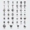 Venda Direta da Fábrica Estilo Punk Retrô Liga para Nail Art Acessórios de Diamante Atacado Cruz Cabeça de Leão Decoração de Unha