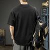 Verano Nueva Camiseta Americana de Peso Pesado de Manga Corta para Hombre Suelta 2025 Simple Casual Camiseta Básica Marca de Moda Camiseta de Media Manga