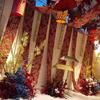 Boda Utilería de Boda China Tela de Techo Manto Estilo Antiguo Pintura a Tinta Decoración de Diseño de Escena de Boda Tela con Figura de Xiangyun